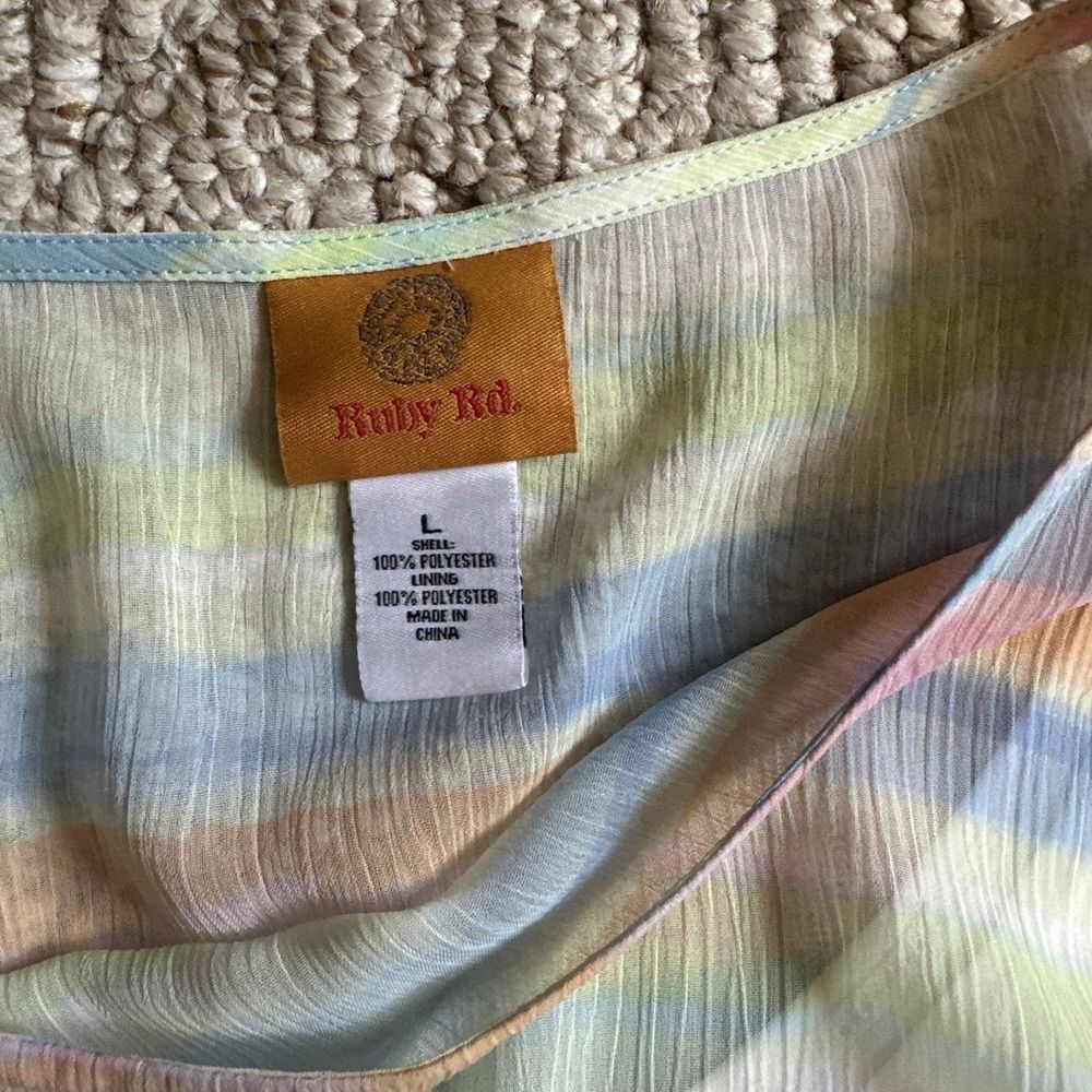 Womens Ruby Rd‎ PINK Pants Capri pants Sz 14 Large Top EUC - Outfit Set - Picture 5 of 8